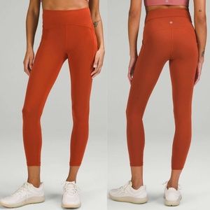 Lululemon 2021 Power Thru High-Rise Tight Aztec Brick W5CVIS Leggings